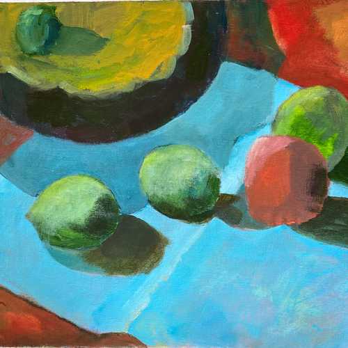 Limes and a Tomato, by Jon Rose