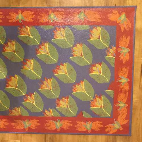 Tulips on Blue